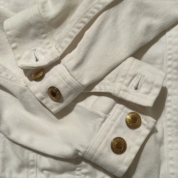 Classic Lauren Jeans white jean jacket - Picture 3 of 3